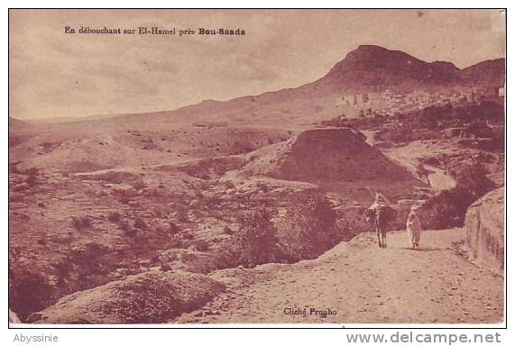 ALGERIE - près BOU SAADA - en débouchant sur EL HAMEL - cliché prouho - d4 824