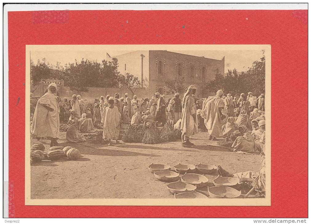 BOU SAADA cpa animée Un Jour de  Marché              23 Edit R Prouho