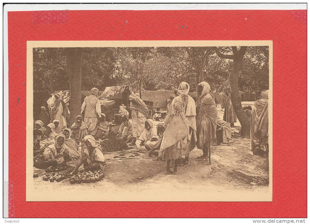 BOU SAADA cpa animée Le Petit Marché              25 Edit R Prouho