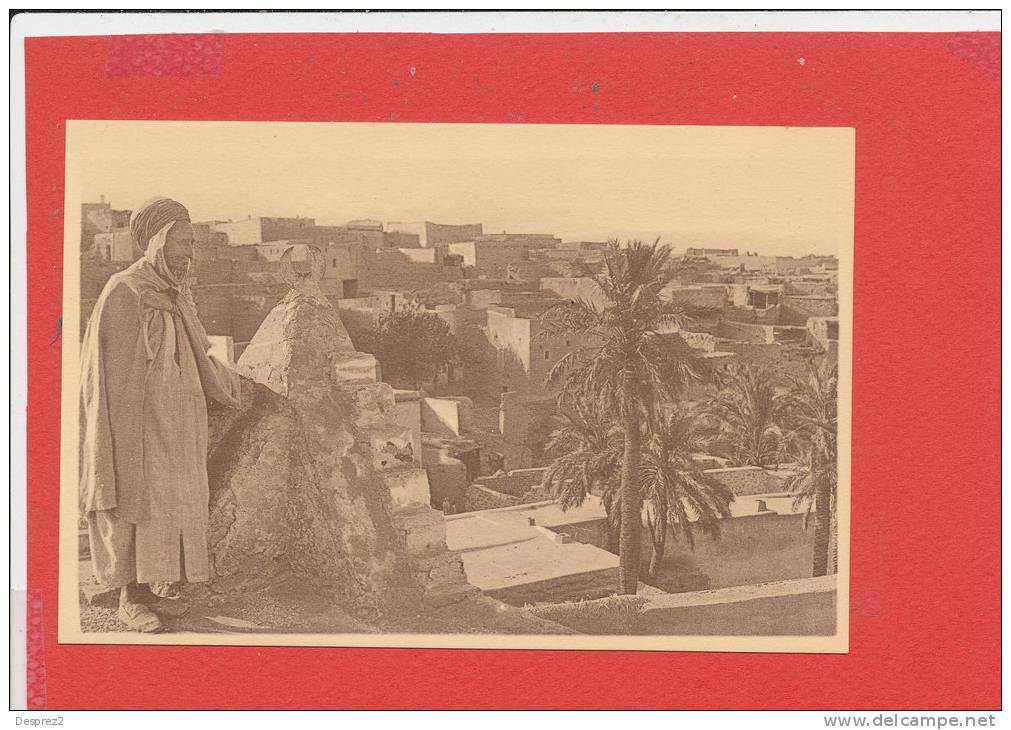 BOU SAADA cpa animée Le Village Indigene             37 Edit R Prouho