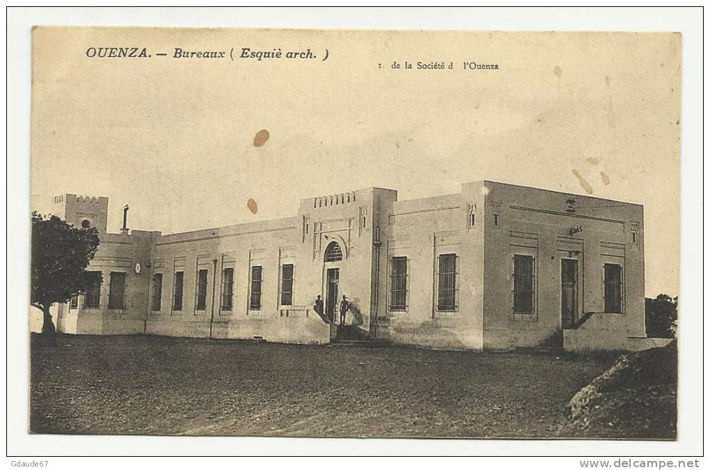 OUENZA (ALGERIE) - CARTE POSTALE - BUREAUX