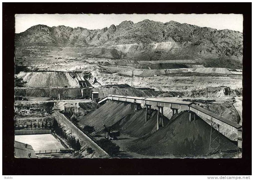 ALGERIE - MINES - OUENZA - LE TAPIS ROULANT