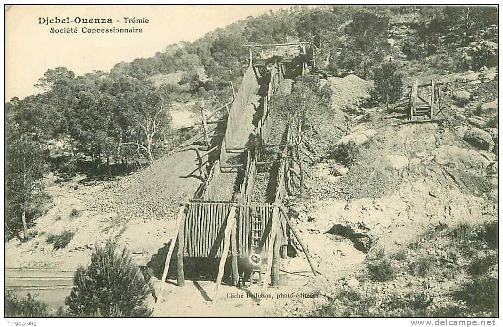 TUNISIE.DJEBEL-OUENZA.TRE MIE.SOCIETE  CONCESSIONNAIRE.MINES