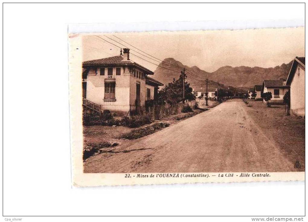ALGERIE Ouenza Mines, Cité, Allée Centrale, Corons, ed EPA 22, 1939