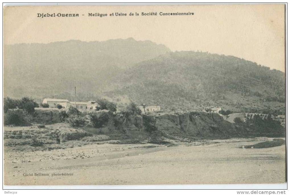 Djebel Ouenza Mellègue et Usine de la Société Concessionnaire