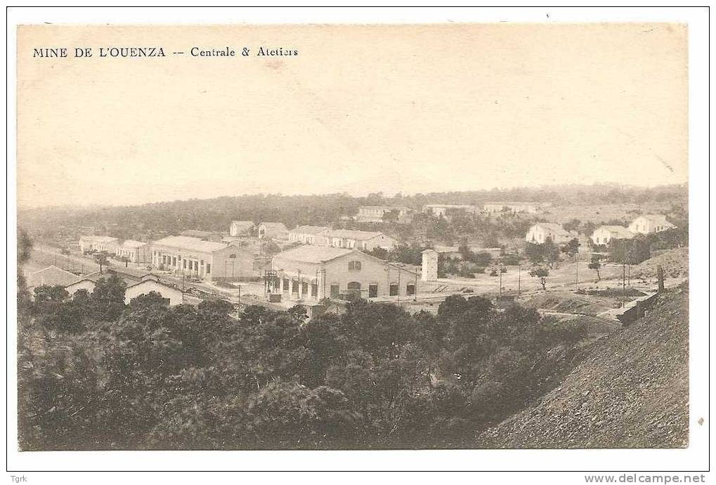 ALGERIE  mine de l' ouenza  centrale et ateliers