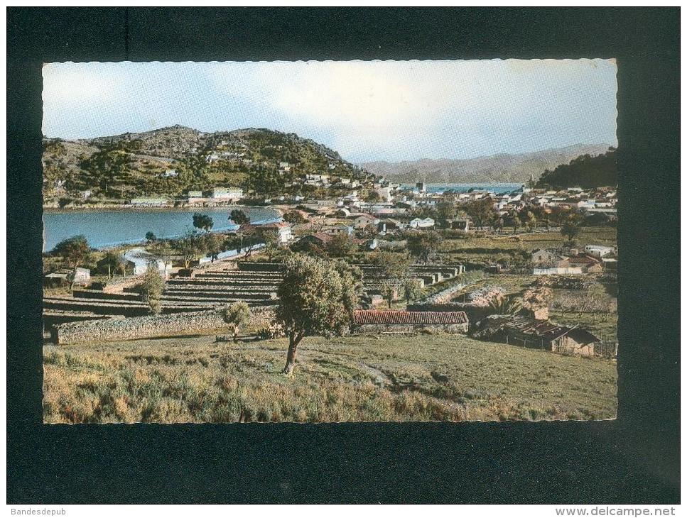 CPSM - Algérie - COLLO - Vue panoramique - Plage des Jeunes Filles et Baie des Sangliers ( Cl. Omar Mameri )