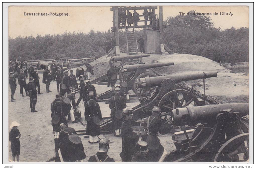 Brasschaet Polygone - Brasschaat - Schieten, 4 kanonnen 12 c A -1914 - Uitg. Collo