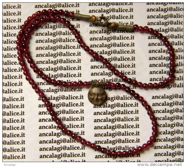 OG137 - COLLANINA DI PERLINE GIRO COLLO CON SIMBOLO DEL SOLE -