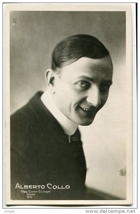 CARTOLINA ALBERTO COLLO FOTO CIVIRANI ROMA ATTORE ACTOR ALGERIE