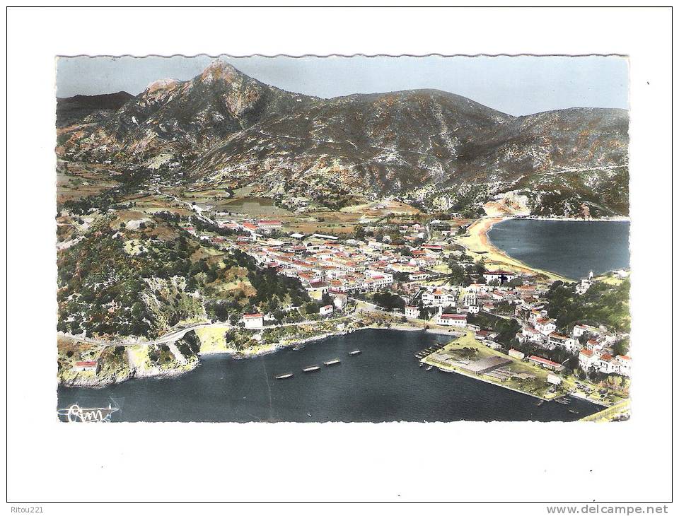 Algérie - COLLO - 1957 -  vue générale aérienne 24-89 A CIM