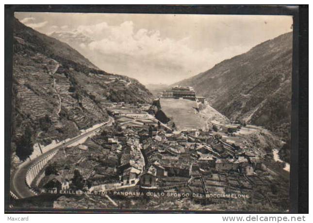X14432 EXILLES PANORAMA COLLO SFONDO DEL ROCCIAMELONE