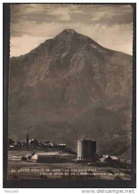 X03750 SAUZE D' OULX LA COLONIA FIAT COLLO SFONDO DELLO CHABERTON