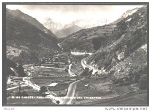 Q3083 EXILLES PANORAMA COLLO SFONDO DEL CHABERTON