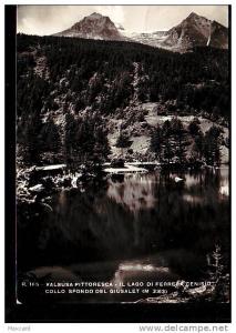 B1457 VENAUS VENALZIO VALLE SUSA PITTORESCA IL LAGO DI FERRERA CENISIO COLLO SFONDO DEL GIUSALET