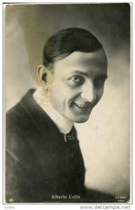 CARTOLINA FORMATO PICCOLO ALBERTO COLLO ATTORE CINEMA