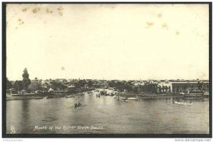 IQ13 Mouth of the Ashar Creek BASRA  Tucks Collo Photo Postcard for A Kerim Basra