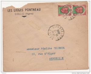 LETTRE ALGERIE DE COLLO DU 18/08/1948