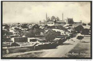 IP98 Juma Masjod, Delhi. Raphael Tuck Collo-Photo Post Card for Shugan Chand & Son