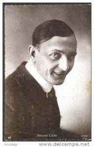v)ALBERTO COLLO - Attore, dagli anni '20 - Cartolina fotografica, nuova, originale - (032)