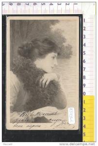 X97942 DONNE COLLO IN PELLICCIA RITRATTI