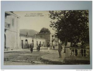 ALGERIE    COLLO  -  Avenue principale et le Square  -  Carte animée