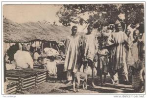 CPA ZARIA MARKET MARCHE ANIMEE ETHNIC NATIVES TUCK COLLO- PHOTO POSTCARD NR894 LAGOS NIGERIA AFRICA AFRIQUE