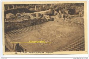 CPA  ALGERIE BONE  Ruines d' Hippone , mosaiques - ** prix nets **