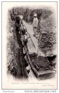 cpa Hippone Annaba Algérie fouille propriété chevillot monument egyptien ND