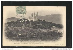 CPA Hippone, Le Tombeau et la Basilique Saint-Augustin