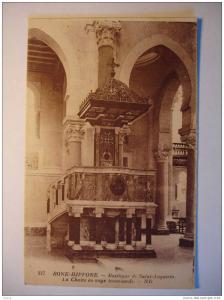 CPA ALGERIE - BONE HIPPONE - LA BASILIQUE DE SAINT AUGUSTIN LA CHAIRE EN ONYX TRANSLUCIDE - ND n°227 - 1930 - st vierge