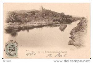 ALGER - CPA - ALGÉRIE - ALGERIA - BONE - LES RIVES DE LA BOUDJIMAH ET HIPPONE -1904