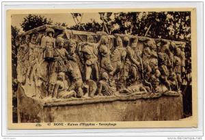 I5 - ALGERIE - BONE - ruines d'Hippône - sarcophage