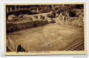 I5 - ALGERIE - BONE - ruines d'Hippône - Mosaïque