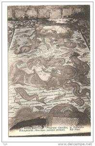 BONE HIPPONE       mosaïque le triomphe d´Amphitrite  propriété de M.CHEVILLOT     bône (mosaique punique antique )