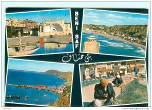 BENI SAF  Port de pêche , pêcheur , filet