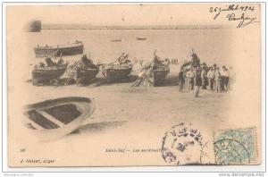 Beni Saf - Les Sardinates - 98 - Barques de peches - Pêcheurs   -  CPA****