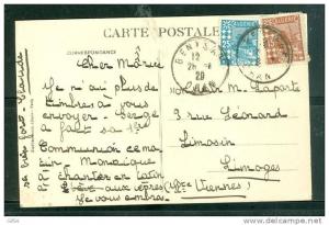 cap affranchie par timbres d'algérie ovblitéré Béni saf en 1920   - AC6006