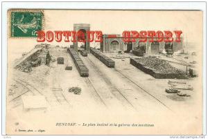 GARE & TRAIN - Visuel Rare & Unique sur D* - Galerie des Machines à Beni Saf - Railway - Edit Geiser n° 20 - Dos Scané