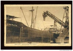 ALGERIE - MINES - BENI-SAF - EMBARQUEMENT DES MINERAIS - CARGO MINERALIER  CAMERATA