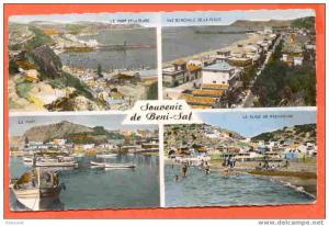 ALGERIE - BENI SAF - CPSM 1532 - éd cap  - multivues  * plage / port / Rachgoune /