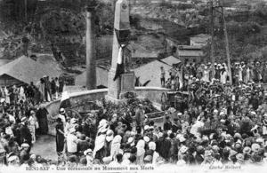 BENI-SAF = UNE CÉRÉMONIE AU MONUMENT AUX MORTS