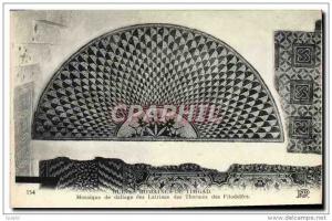 CPA Ruines Romaines De Timgad Mosaique De Dallage Des Latrines D