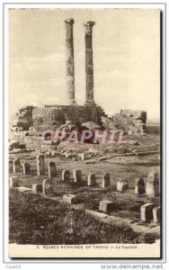 CPA Ruines Romaines De Timgad Le Capitole Algerie