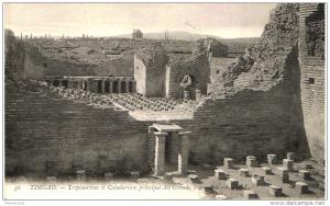TIMGAD-TREPIDARIUM ET CALDARIUM PRINCIPAL DES GRANDS THERMES NORD-AUTREFOIS !!