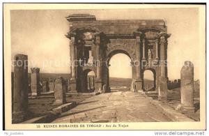 dg21254 Timgad Ruines Romaines Arc de Trajan Kat. Algerien
