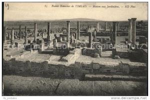dg21267 Timgad Ruines Romaines Maison aux Jardinieres Kat. Algerien