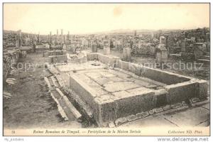 dg21229 Timgad Ruines Romaines Peristylium de la Maison Sertuis Kat. Algerien