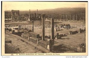 dg21025 Timgad Ruines romaines Ensemble du Forum Kat. Algerien
