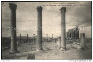 dg21266 Timgad Ruines Romaines Le Marche Macellum vue prise du Portique nord Kat